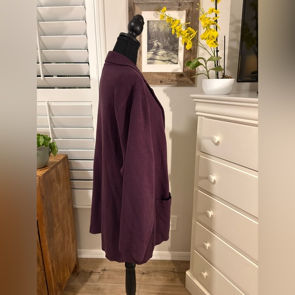 Coldwater Creek
Black Raspberry Knit Boyfriend Jacket, 2X - Picture 2 of 11